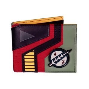 Star Wars Boba Fett Imprinted Symbol With Emblem & Helmet Design Men’s Wallet